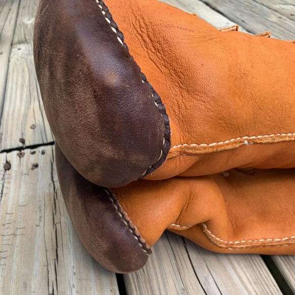 Vintage Handmade Tall Sheepskin-Lined Leather Soled Boots main image 16